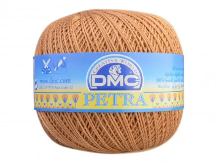DMC Petra nr. 8 Virkgarn Unicolor 5436 Karamell